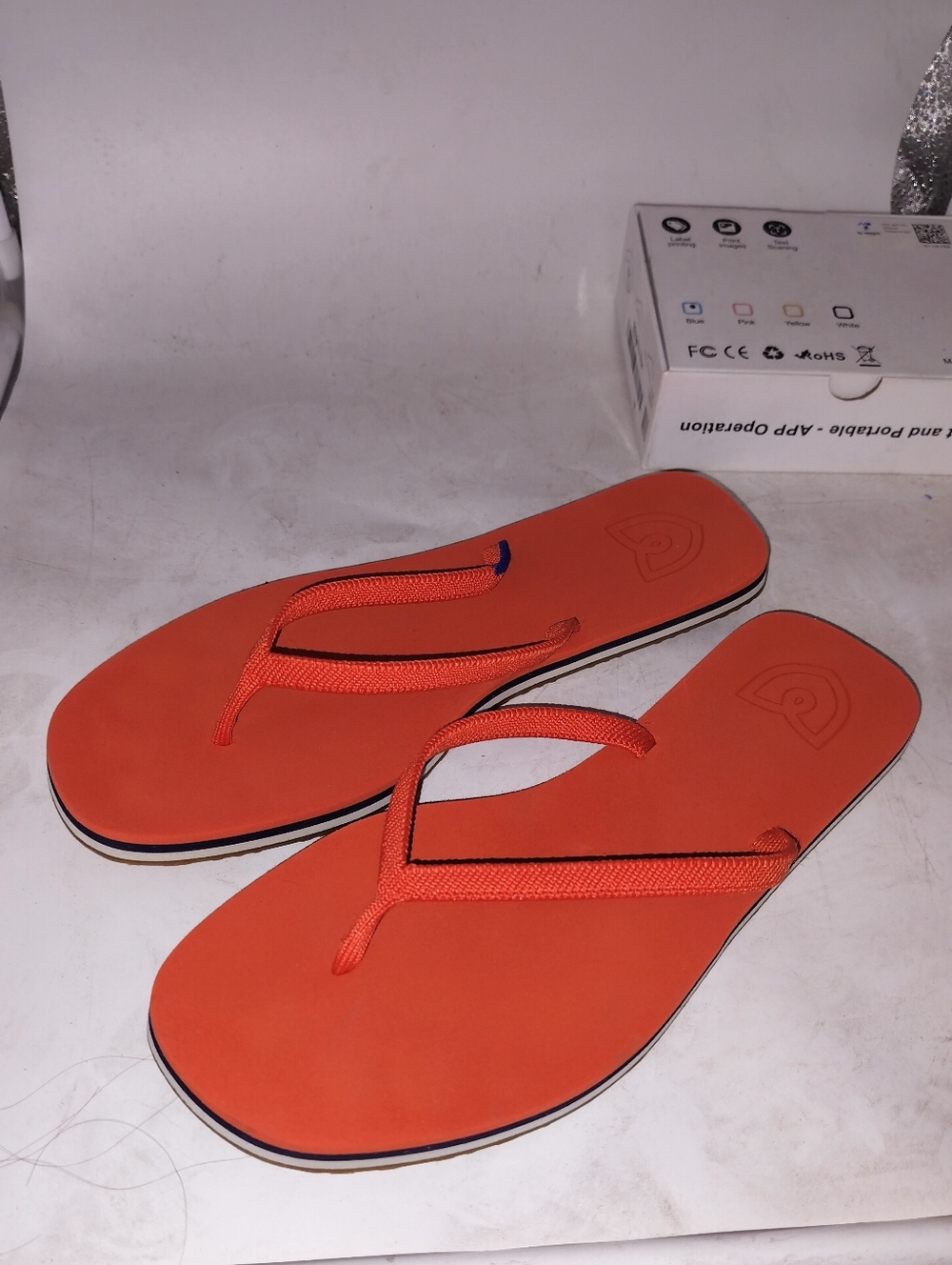 Rothys Orange "The Flip" Sz 7 - Picture 2 of 5